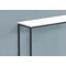 Monarch Specialties Accent Table, Console, Entryway, Narrow, Sofa, Living Room, Bedroom, White Laminate, Black Metal I 2252 - alternate 8